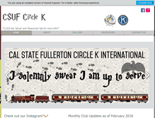 Tablet Screenshot of csufcirclek.org